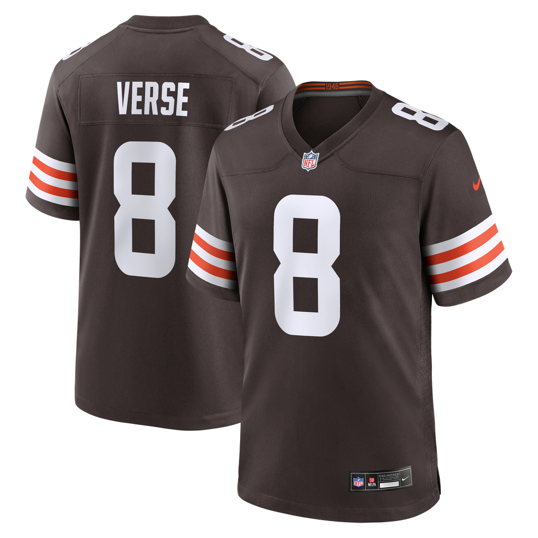 Jared Verse Cleveland Browns Nike Youth Team Game Official Jersey - Brown