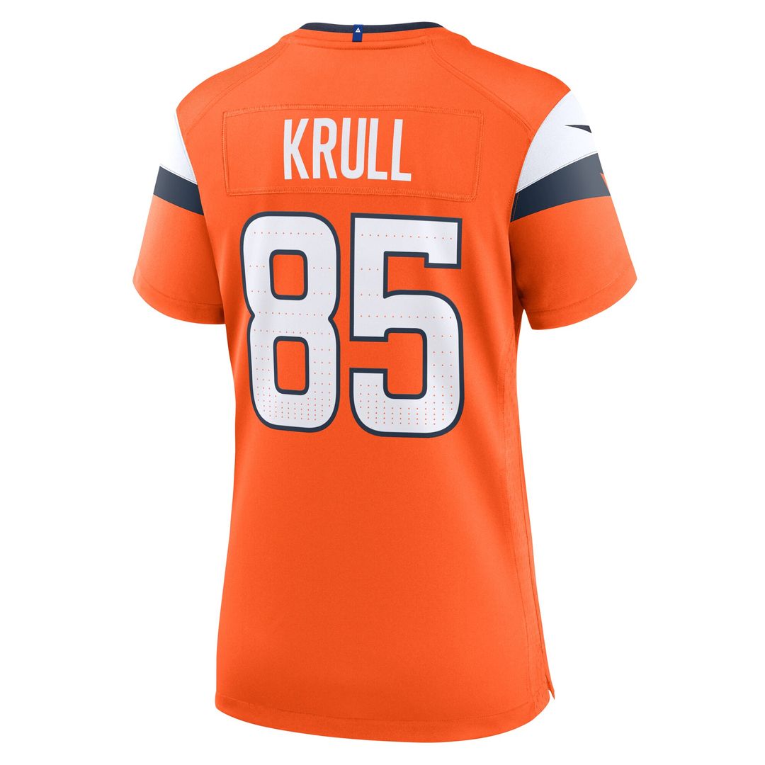 Lucas Krull Denver Broncos Nike Women's Team Game Jersey - Orange