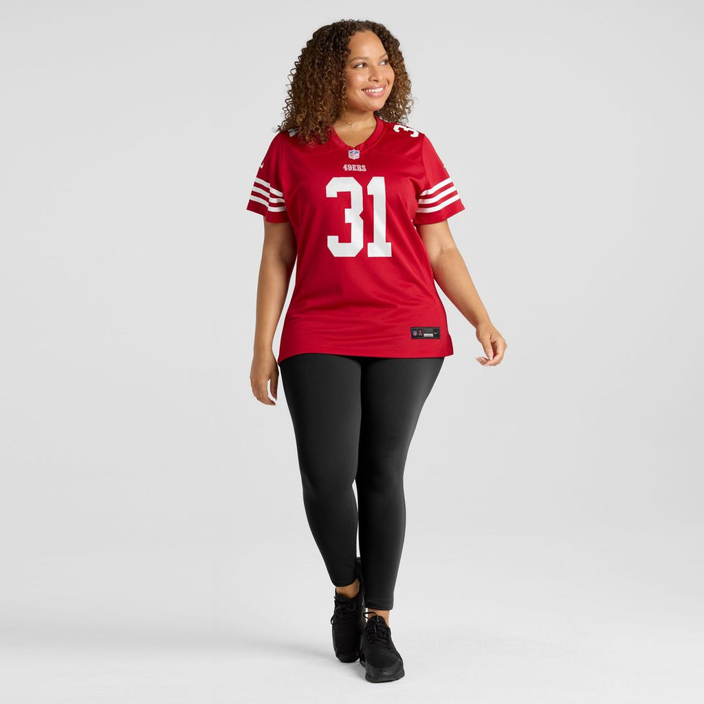 Isaac Guerendo San Francisco 49ers Nike Women's Team Game Jersey - Scarlet