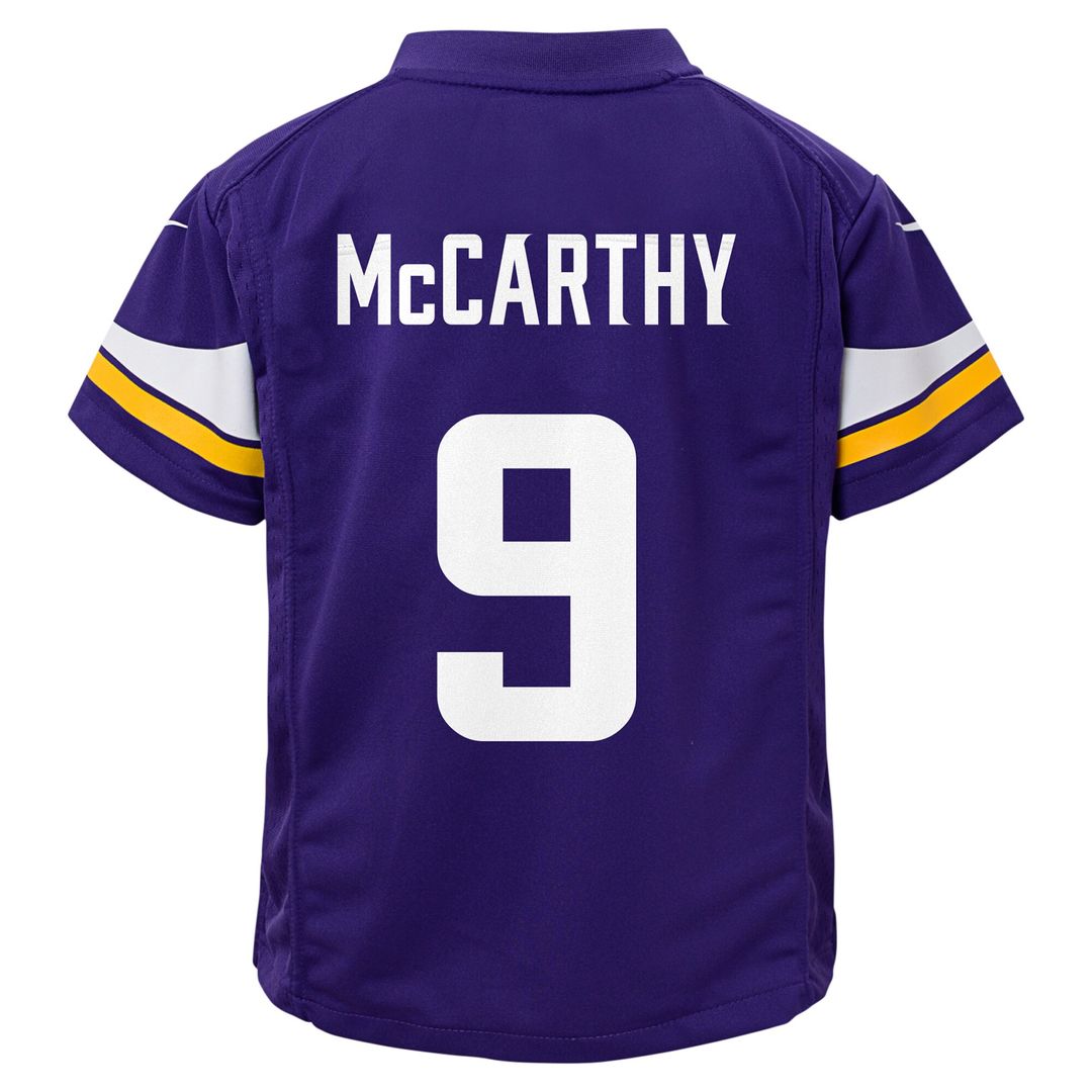 J.J. McCarthy Minnesota Vikings Nike Toddler Game Official Jersey - Purple