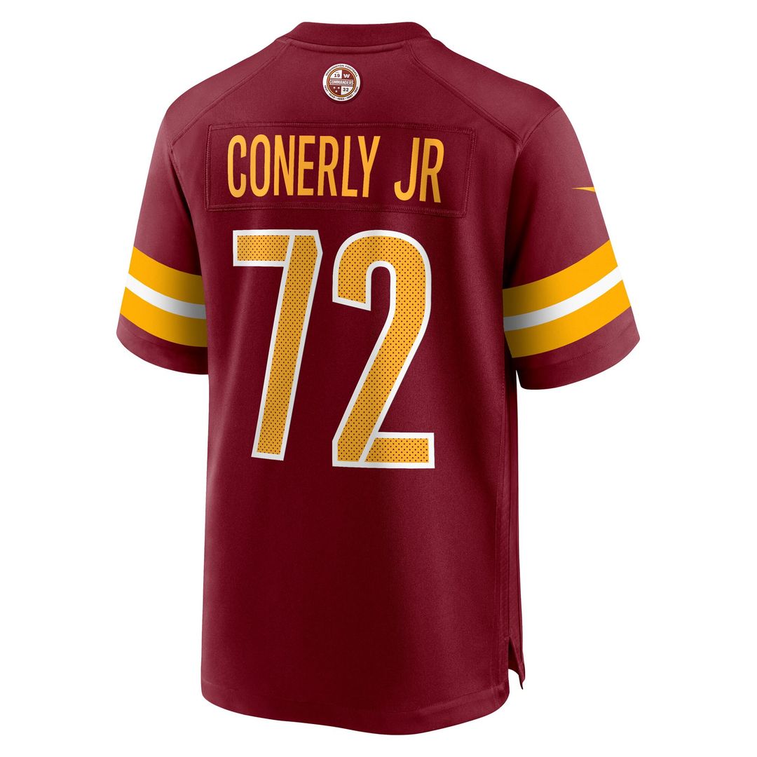 Josh Conerly Jr. Washington Commanders Nike Team Game Official Jersey - Burgundy