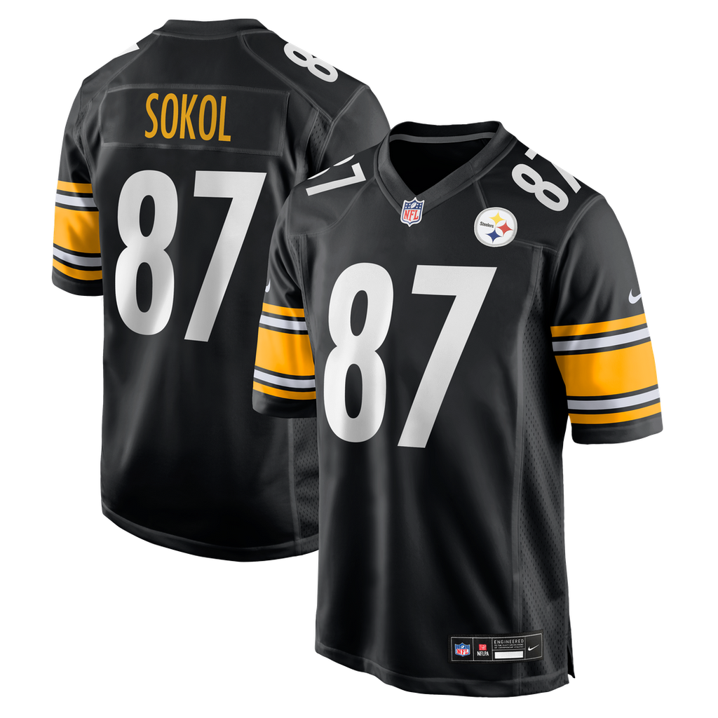 Matt Sokol Pittsburgh Steelers Nike Team Game Official Jersey -  Black