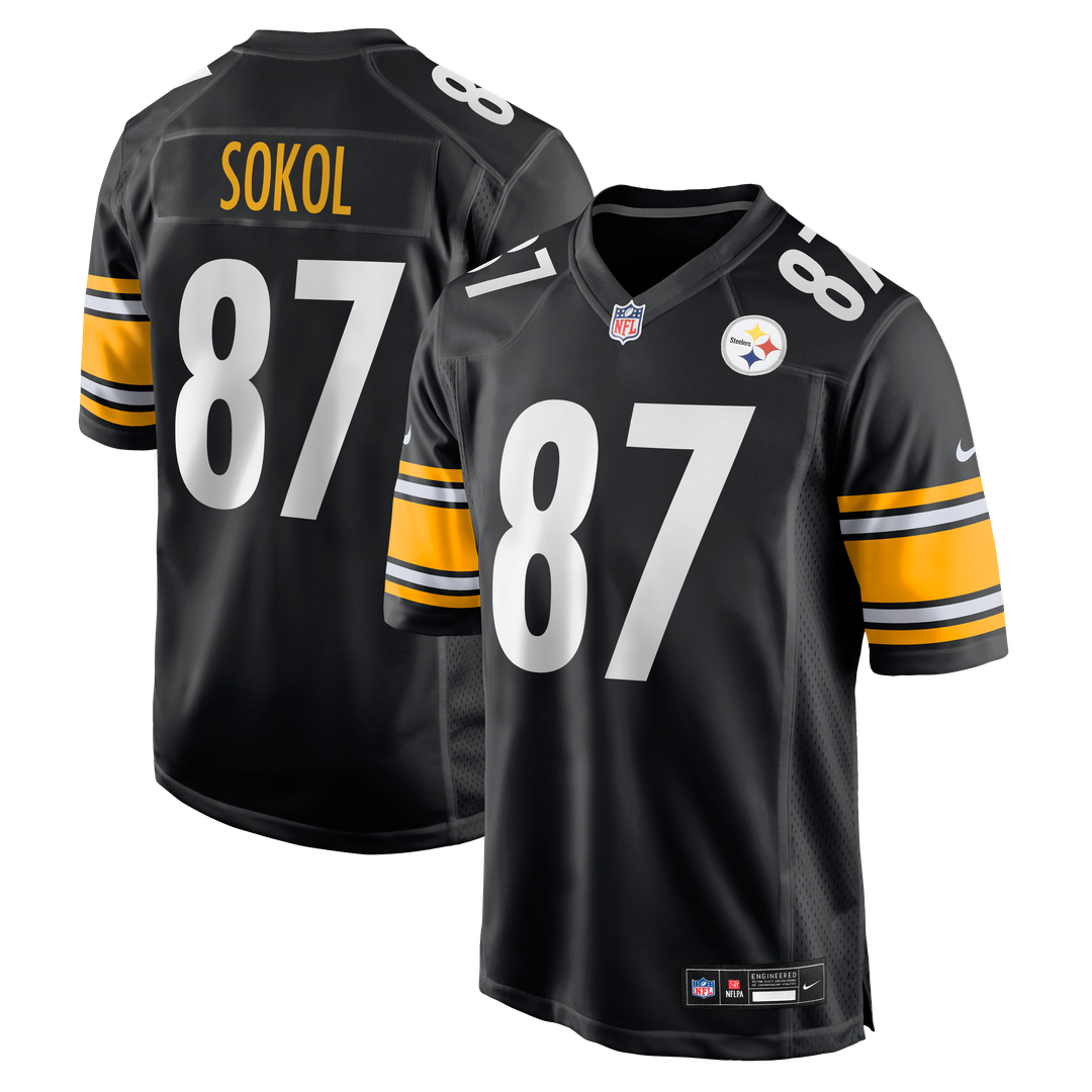 Matt Sokol Pittsburgh Steelers Nike Team Game Official Jersey -  Black