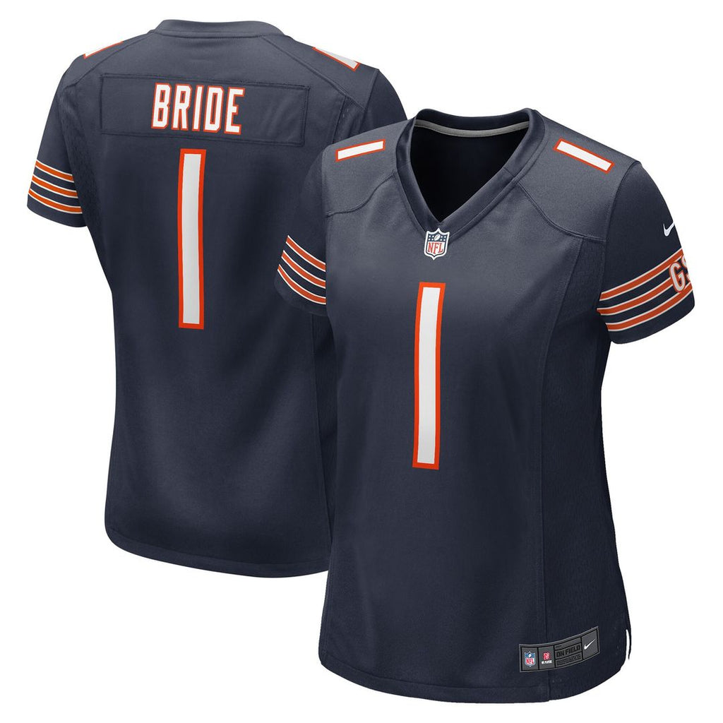 Number 1 Bride Chicago Bears Nike Women's Game Official Jersey - Navy