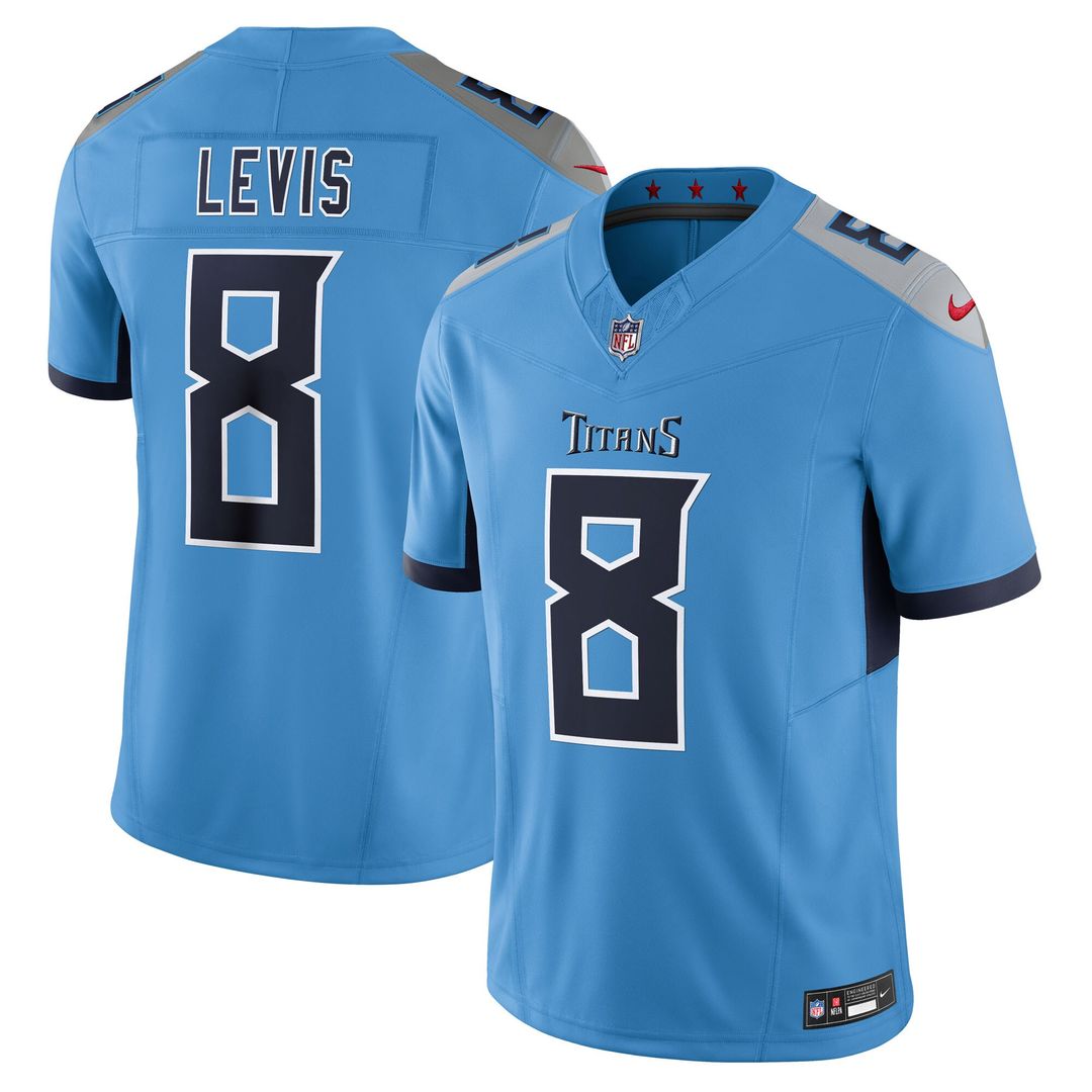 Will Levis Tennessee Titans Nike Alternate  Vapor F.U.S.E. Limited Official Jersey - Light Blue