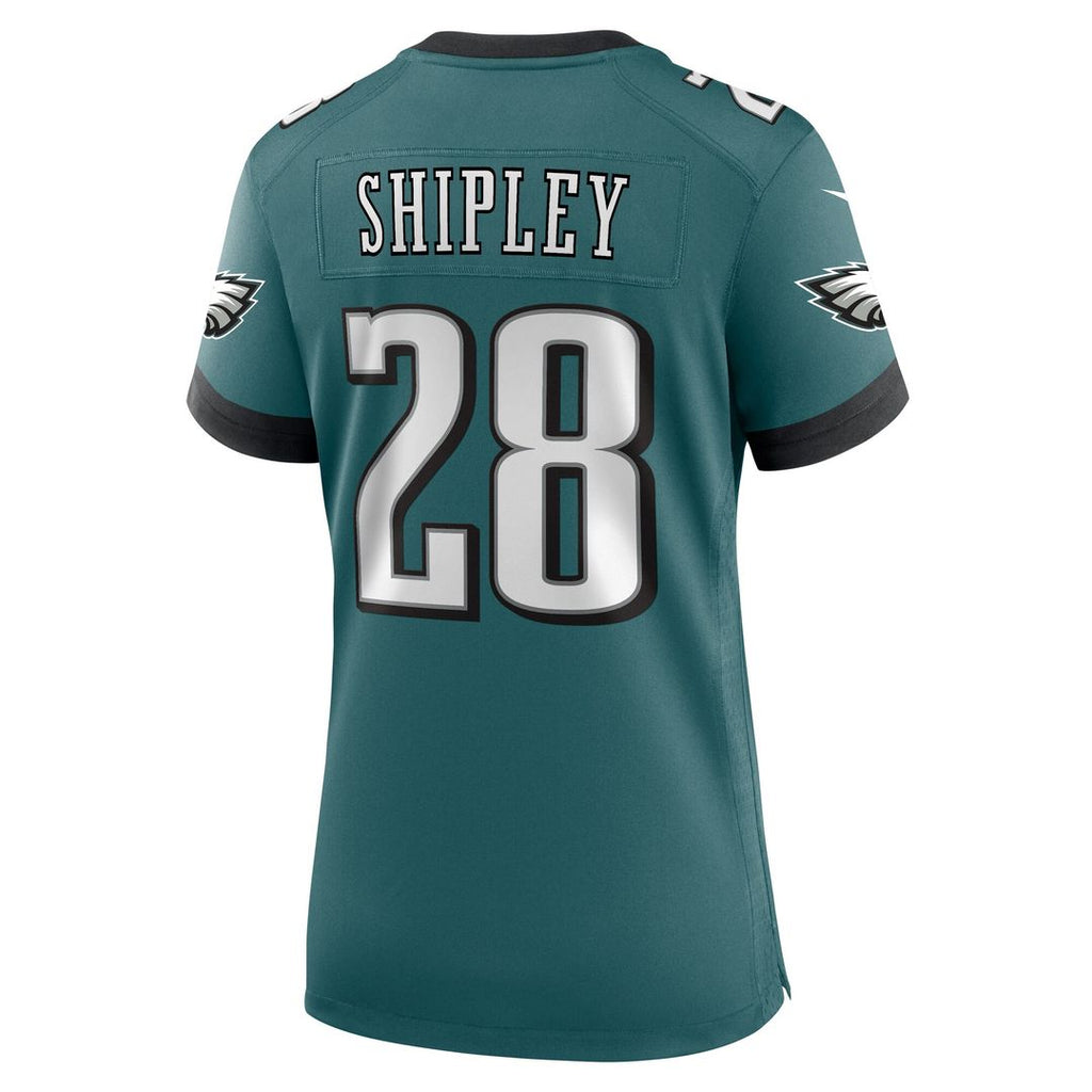 Will Shipley Philadelphia Eagles Nike Women's Team Game Official Jersey - Midnight Green