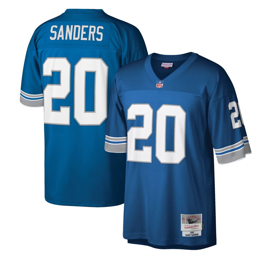 Barry Sanders Detroit Lions Mitchell & Ness Legacy Replica Official Jersey - Blue