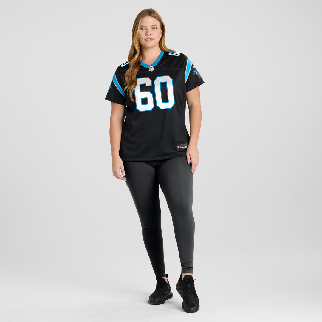 Nick Samac Carolina Panthers Nike Women's Team Game Jersey - Black