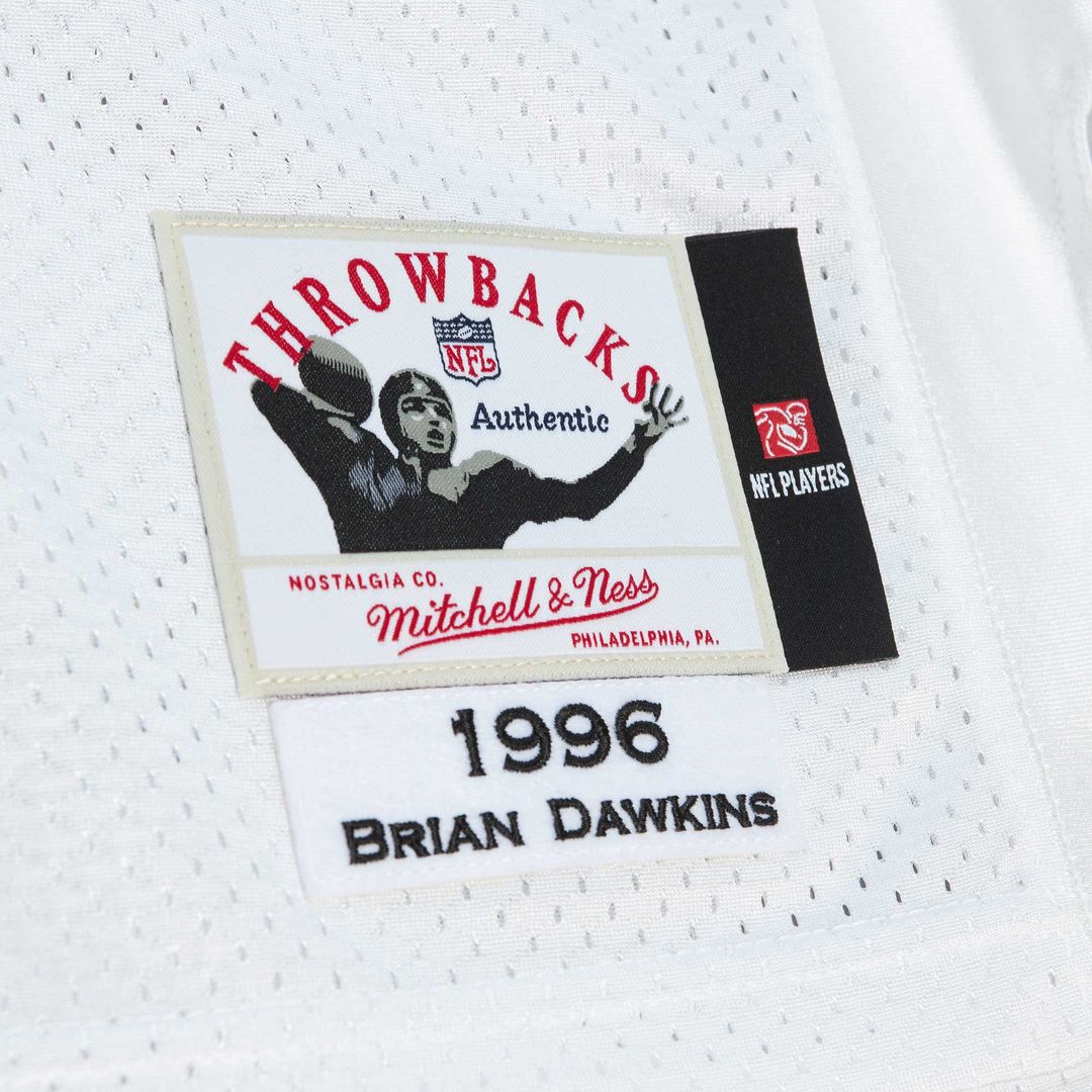 Brian Dawkins Philadelphia Eagles 1996 Mitchell & Ness Authentic Throwback Retired Player Official Jersey - White