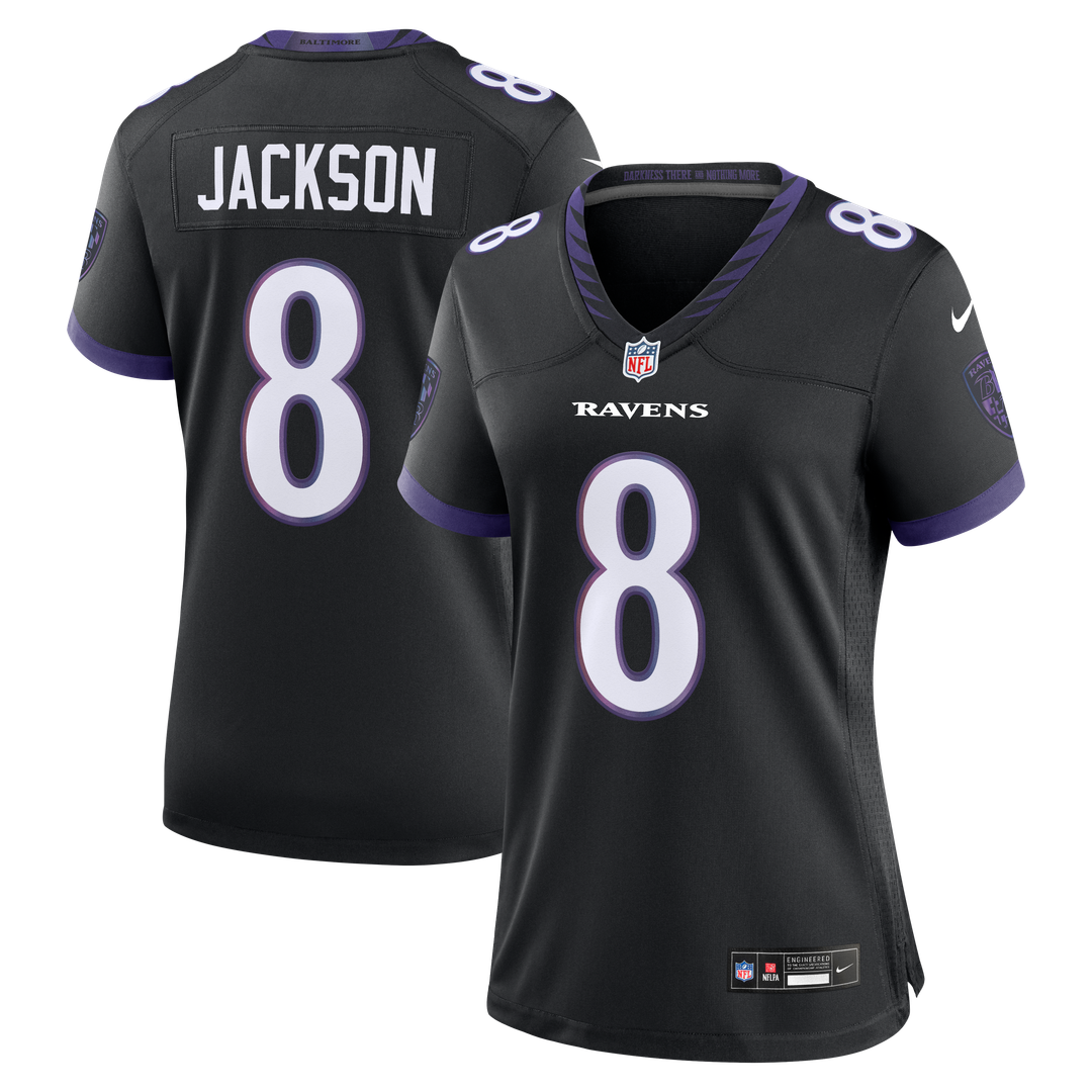 Lamar Jackson Baltimore Ravens Nike Women's Alternate Game Jersey - Purple