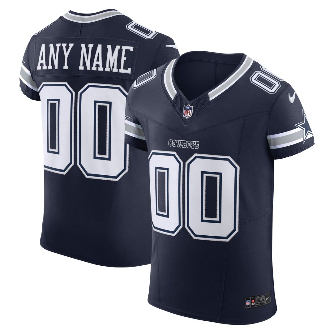 Dallas Cowboys Nike Vapor F.U.S.E. Elite Custom Official Jersey - Navy
