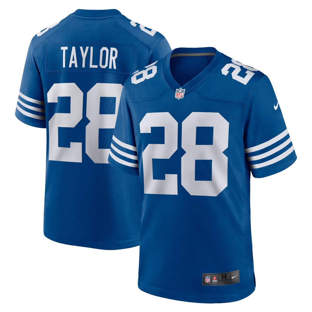 Jonathan Taylor Indianapolis Colts Nike Alternate Game Official Jersey - Royal