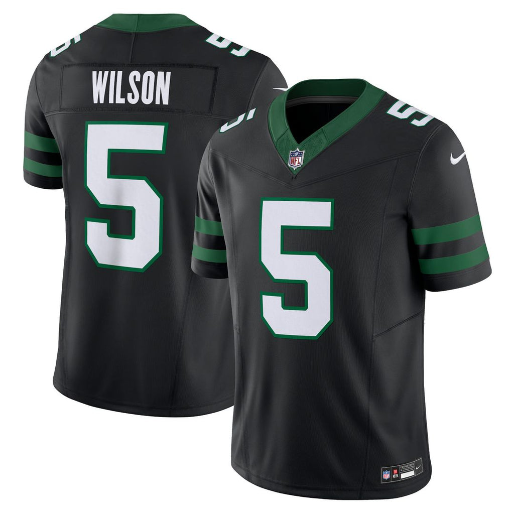 Garrett Wilson New York Jets Nike Alternate Vapor F.U.S.E. Limited Jersey - Legacy Black