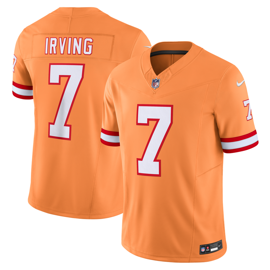 Bucky Irving Tampa Bay Buccaneers Nike Alternate 2 Throwback Vapor F.U.S.E. Limited Official Jersey - Orange