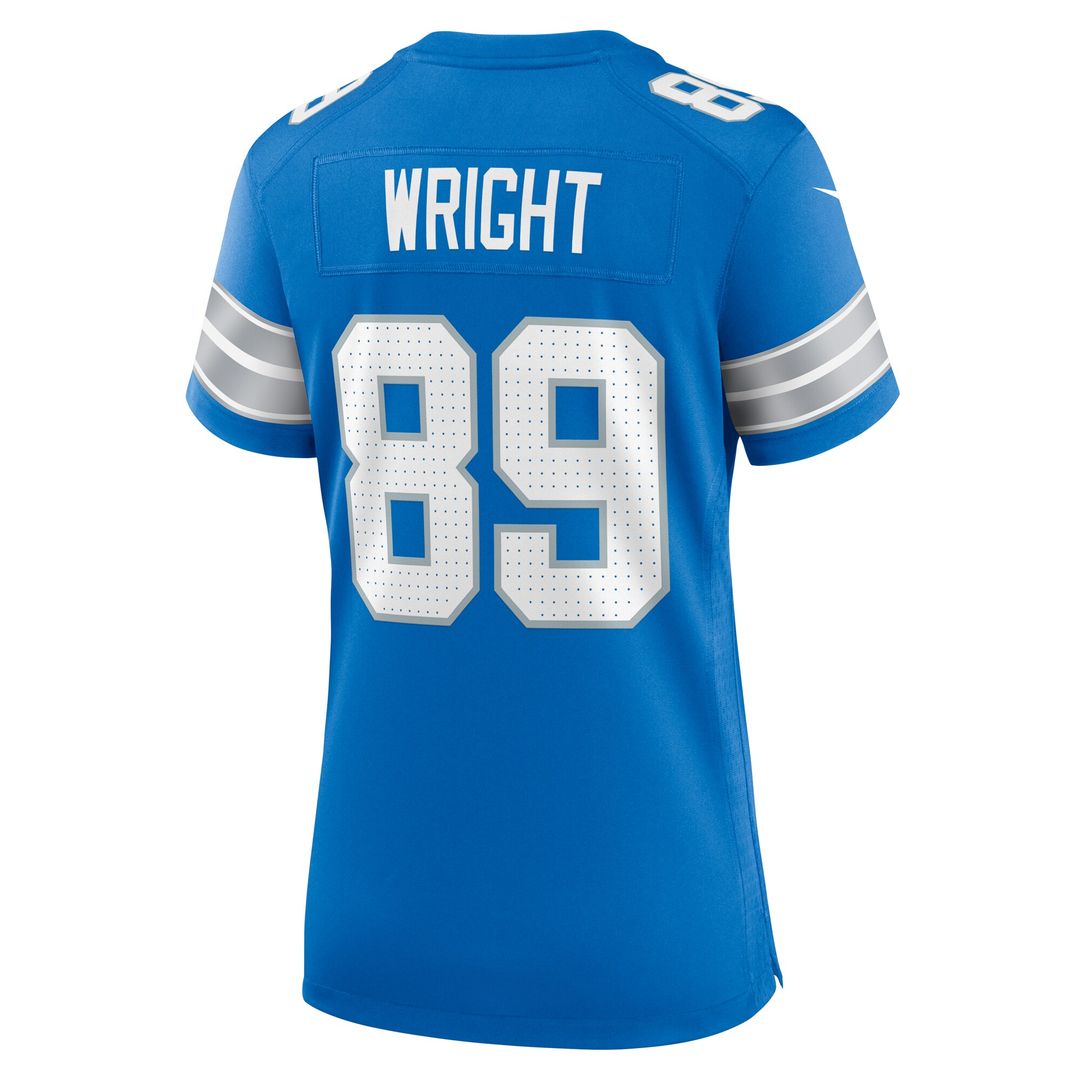Brock Wright Detroit Lions Nike Women's Team Game Jersey - Blue