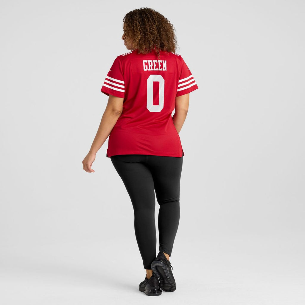 Renardo Green San Francisco 49ers Nike Women's Team Game Official Jersey -  Scarlet