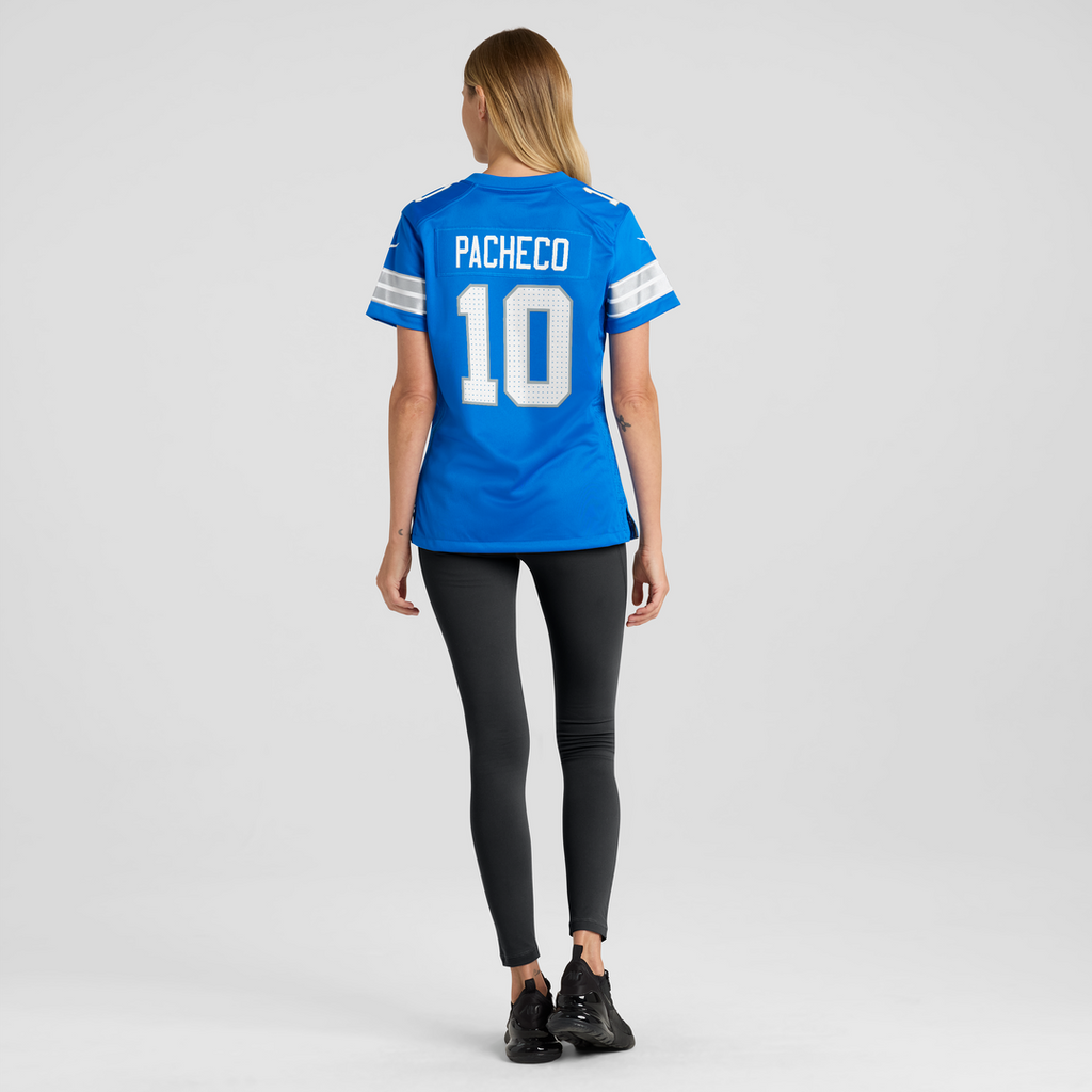 Isiah Pacheco Detroit Lions Nike Women's Team Game Official Jersey -  Blue