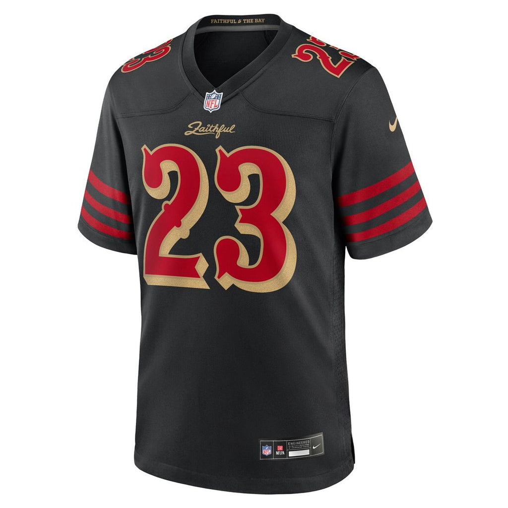 Christian McCaffrey San Francisco 49ers Nike 2025 Rivalries Collection Game Official Jersey - Black
