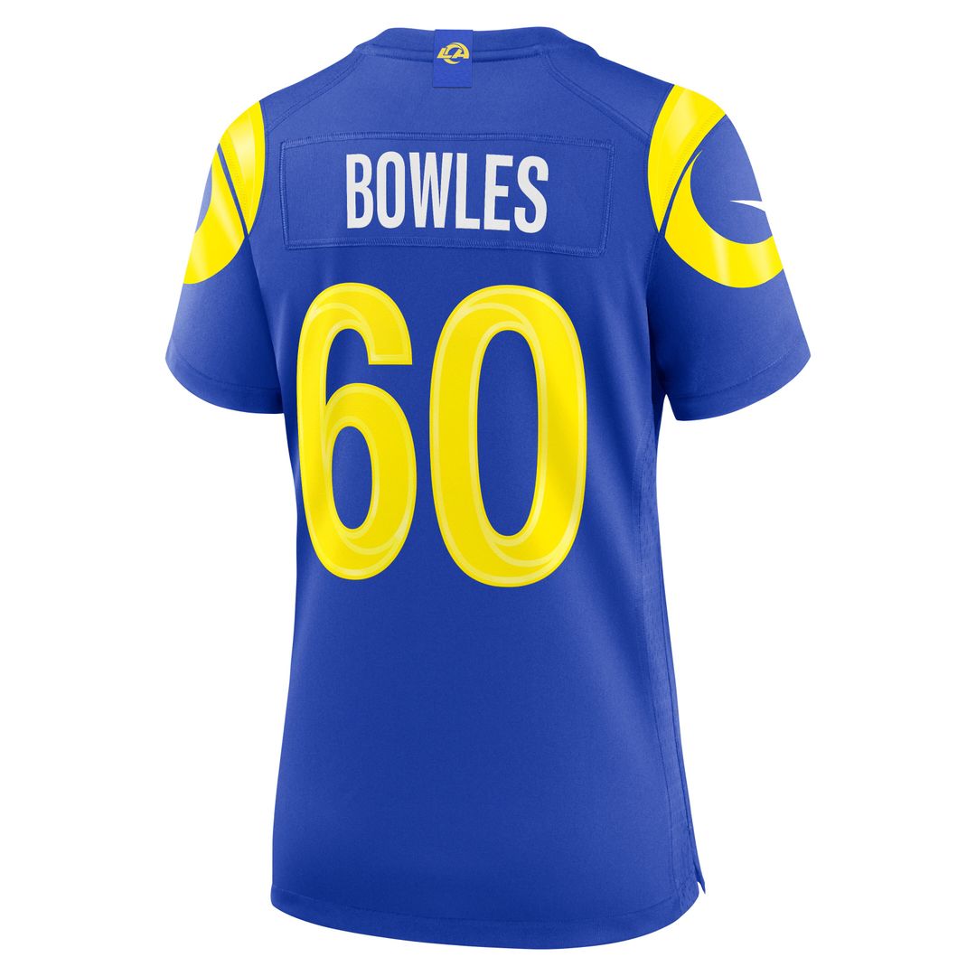 Wyatt Bowles Los Angeles Rams Nike Women's Team Game Official Jersey -  Royal