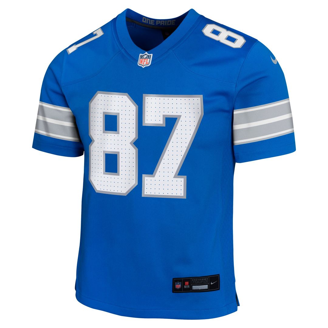 Sam LaPorta Detroit Lions Nike Youth Game Jersey - Blue