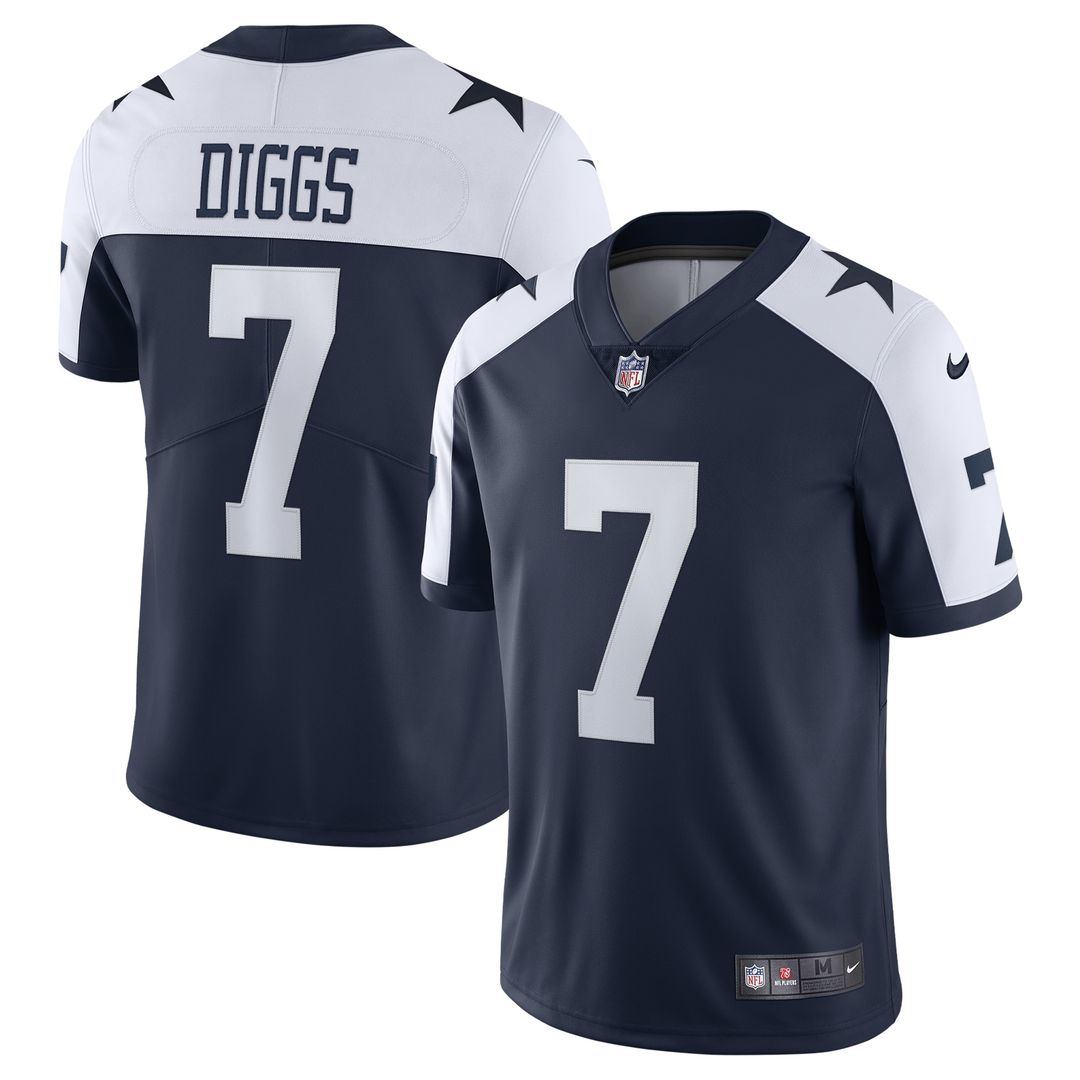 Trevon Diggs Dallas Cowboys Nike Alternate Vapor Limited Official Jersey - Navy